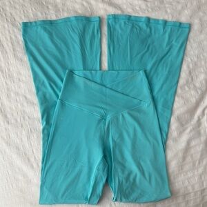 Turquoise Flared Leggings
